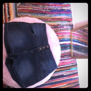 Jean high rise shorts